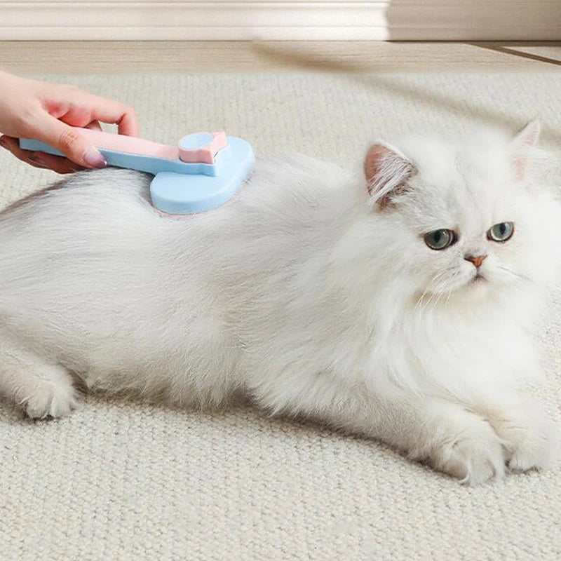 Cat Comb Massage Cat Brush Self-cleaning Pet Hair Remover One Button Comb for Cats Hair Cleaning Pet Grooming Brush Pet Products