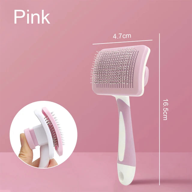 Pet Hair Shedding Comb Dog Cat Brush Grooming Long Hair Indoor Cats Brush Hair Remover Cleaning Beauty Slicker Pet Supplies