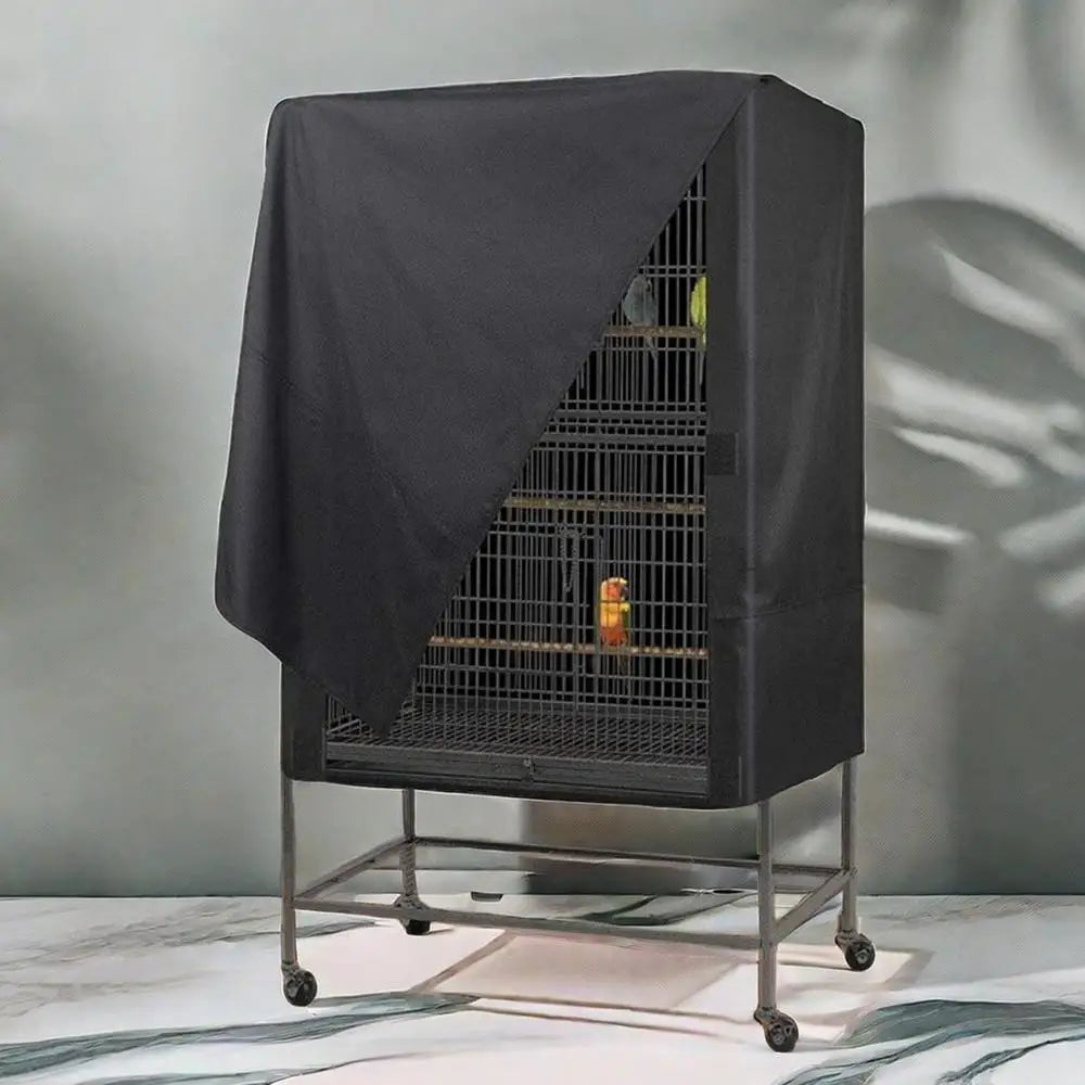 Bird Cage Cover Waterproof Dustproof Oxford Cloth Cage Cover Protective Bird Cage Supplies Two Handle Top Design Adjustable