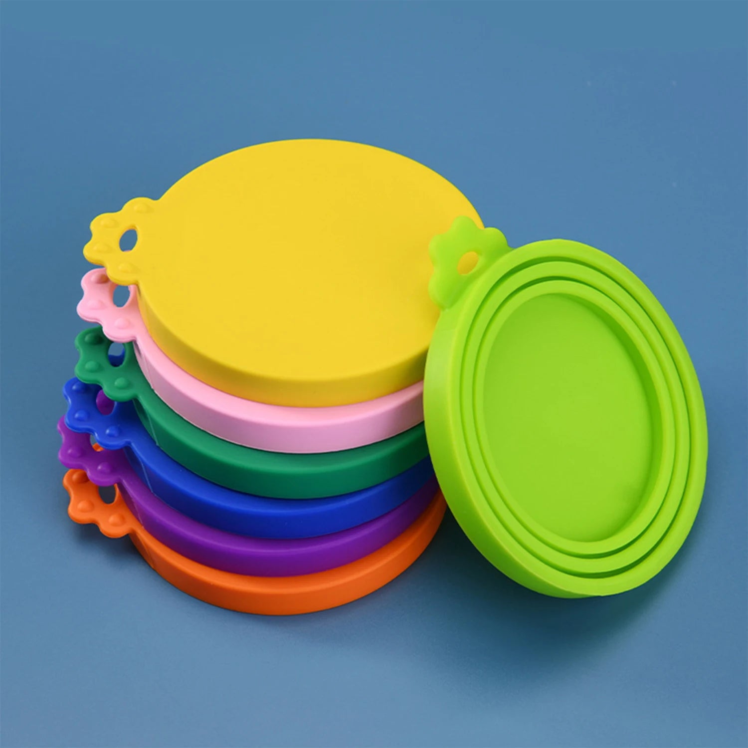 3 Pcs Pet Food Storage And Preservation Lid 3-in-1 Silicone Jar Lid Safe And Non-toxic Suitable For Cat And Dog Food Can Sealing