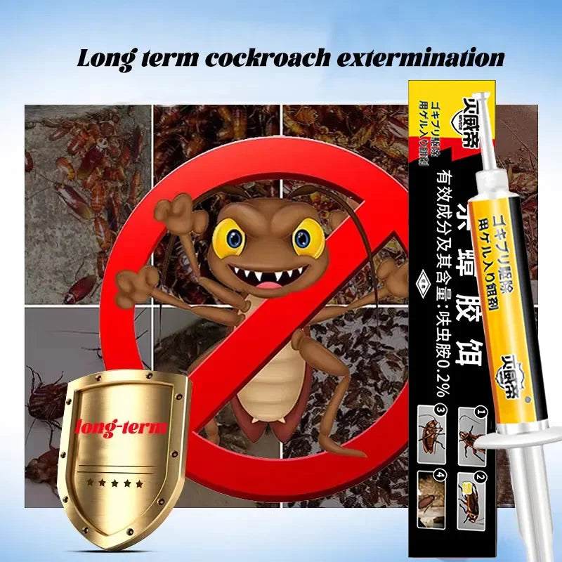 Cockroach Killer Gel Bait effective against cockroaches Control  Powerful Trap Eliminate Roach Bait Kitchen indoor