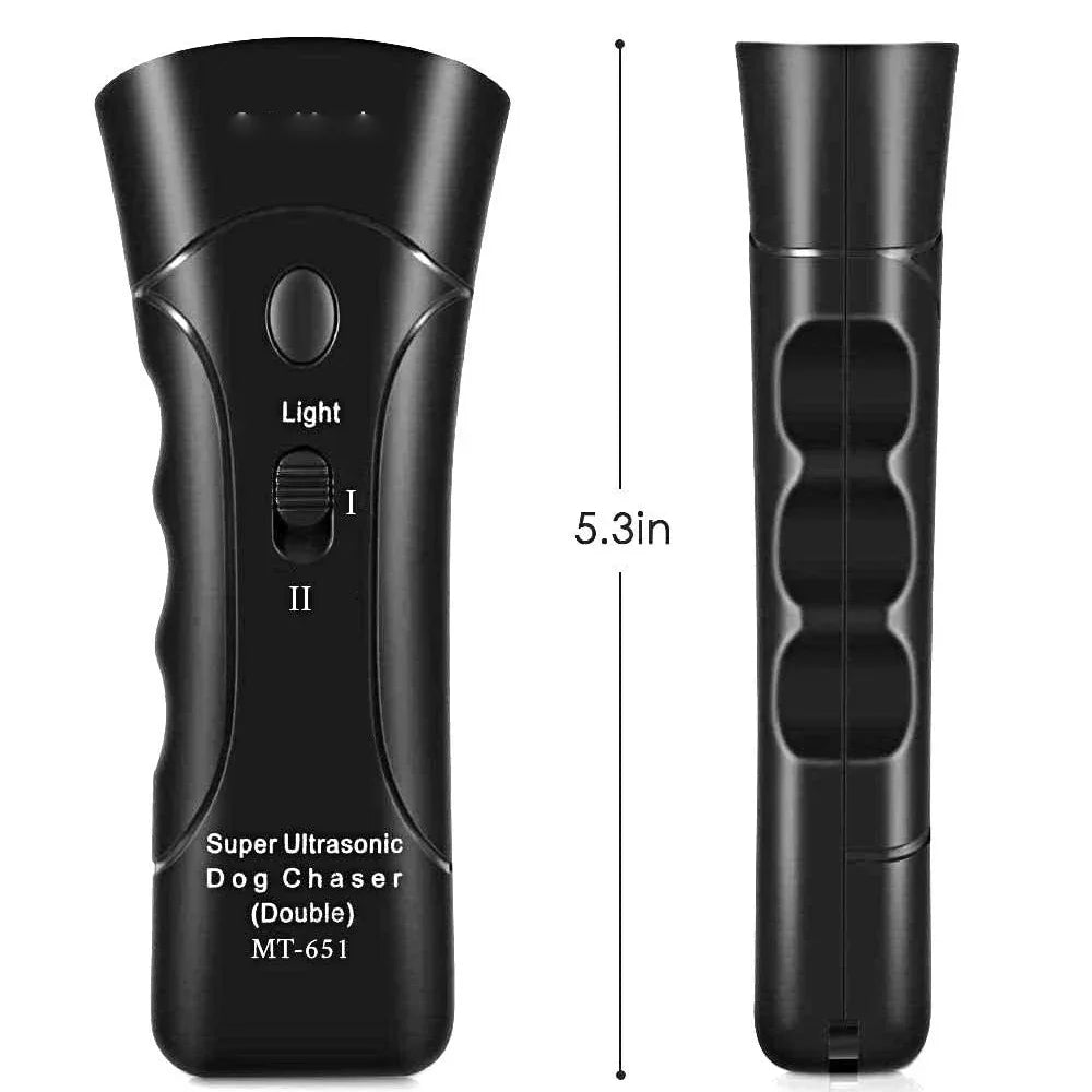 Dog Repeller Anti Barking Stop Bark Training Device Outdoor LED Ultrasonic Pet Trainer Repellents Whistle with Flash Light Dogs