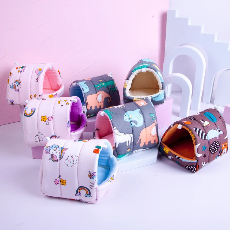 Rodent Hammock Guinea Pig Bed Hamster Bed Rodents Ferret Hammock Guinea Pig Accessories Chinchilla House Pet Guinea Pig Goods