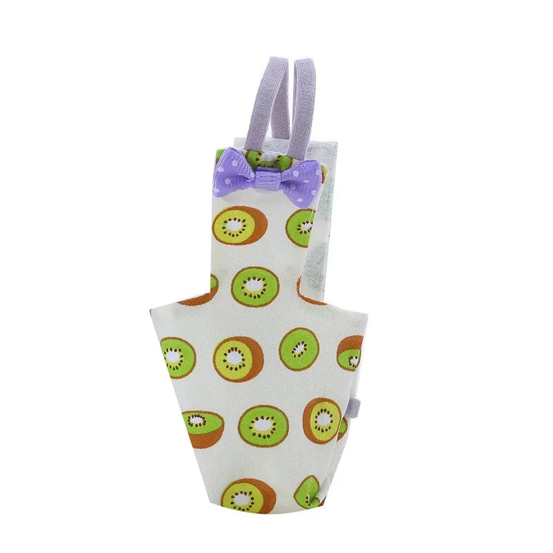 Parrot Diaper with Bowtie Cute Colorful Fruit Floral Cockatiel Pigeons Small Medium Large Pet Birds Flight Suit Clothes Washable