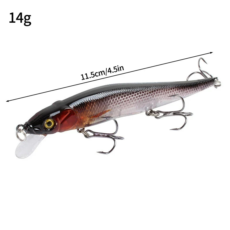 1 Pc Crankbait Wobblers Perch 3D Eyes Artificial Hard Bait Pike Carp Bass Floating Swimbait Saltwater Sea Fishing Pesca