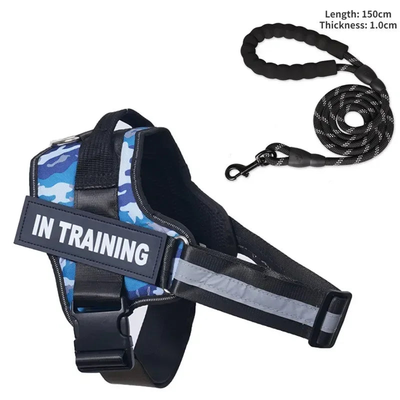 Dog collar Harness ID Custom Patch,Reflective Breathable No Pull Vest For Small Bag Dog，Dog Harness for puppy,Walk Dog Supplies
