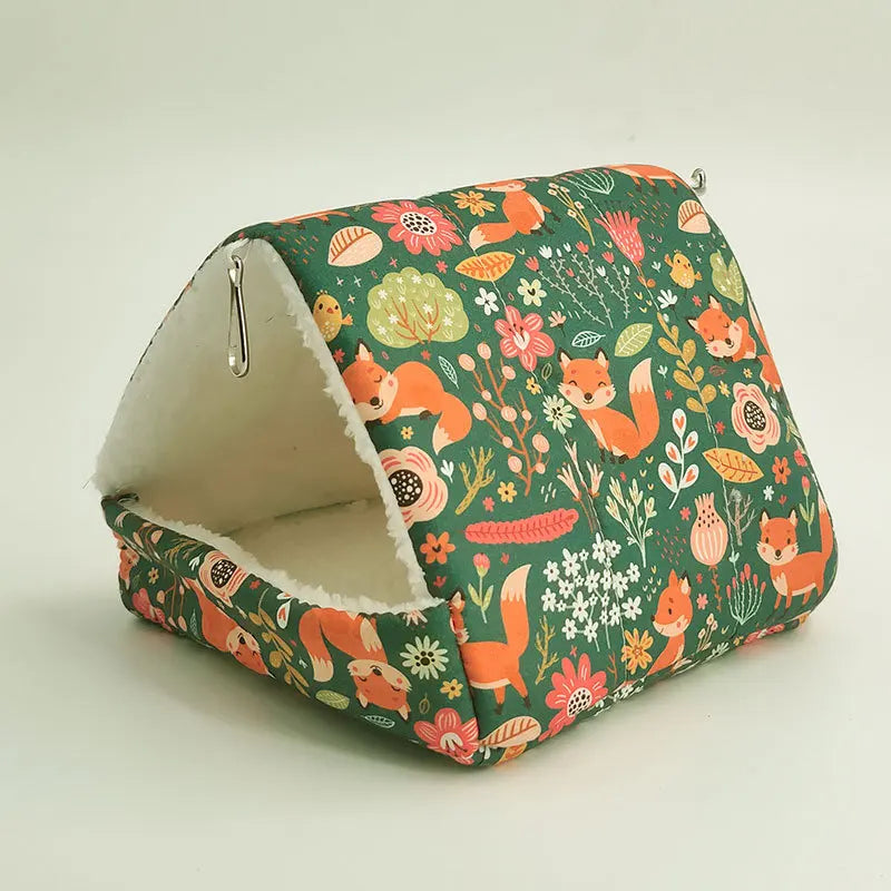 Comfortable Hamster House Warm Mat Small Animal Sleeping Bed Soft Guinea Pig Nest Mini Cage for Rabbit Squirrel Mat Guinea Pig