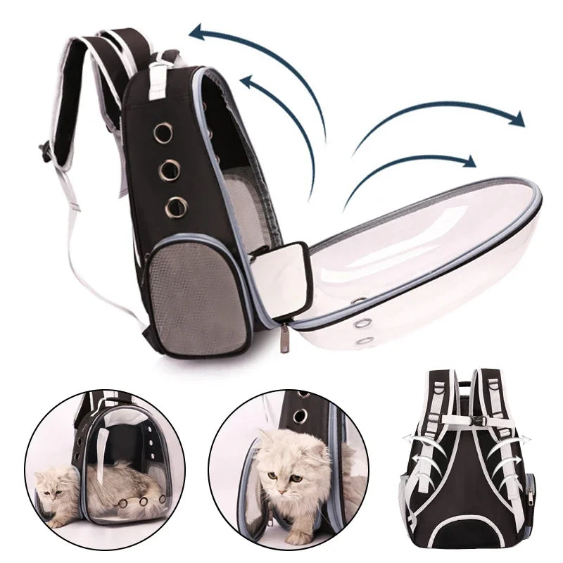 Pet Carrying Bag Space Pet Backpacks Breathable Portable Transparent Backpack Puppy Dog cat Transport Carrier Space Capsule Bags