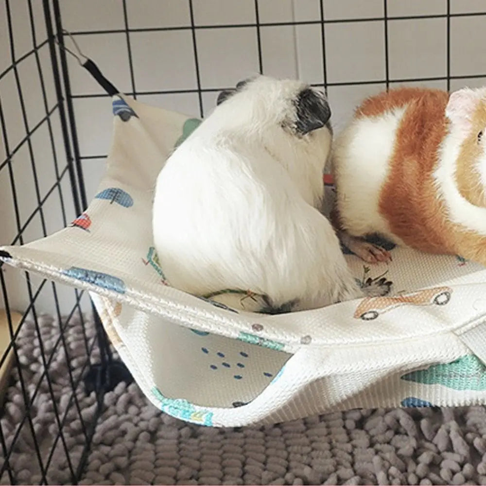 Summer Cooling Pet Hammock Breathable Waterproof Hamster Hanging Beds Easy To Clean Comfortable Squirrel Sleeping Bag