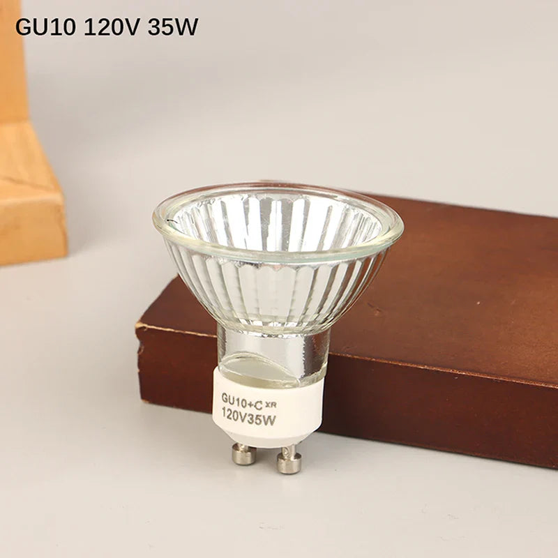 120V 220V 35W 50W Bubble GU10 MR11 MR16 Halogen Reflector Cup Light Thick Glass Halogen Tungsten Spotlight Lamp Cup