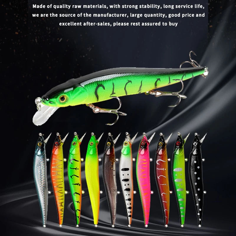 1 Pc Crankbait Wobblers Perch 3D Eyes Artificial Hard Bait Pike Carp Bass Floating Swimbait Saltwater Sea Fishing Pesca