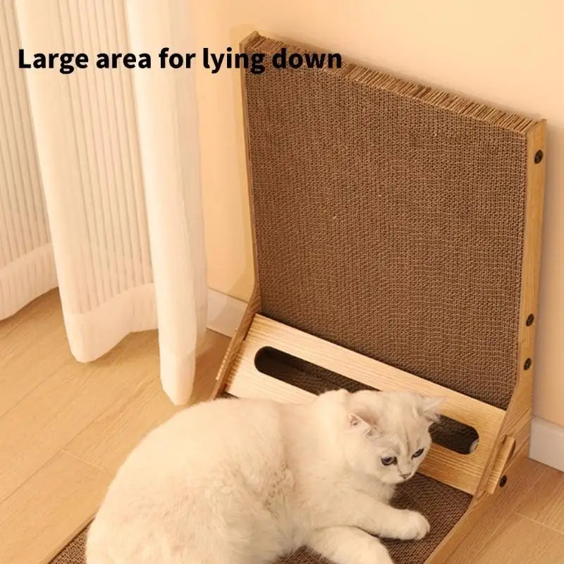 D0AD Corner Cats Scratching Post Integrated Scratch Board Durability Scratch Board