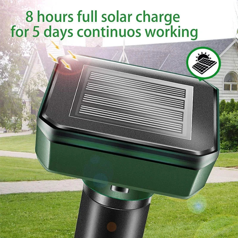 2/4 Pcs Solar-powered Waterproof Mole Rat Repellent Sonic Mole Repellent Snakes Ultrasonic Expeller Spike Garden Pest Deterrent