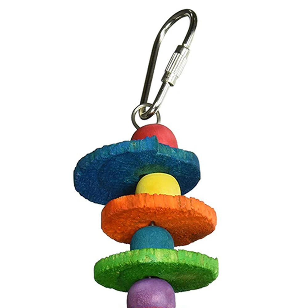 Pet Bird Parrot Hanging Toys Nipple Swing Chain Cage Stand Molar Parakeet Chew Toy Decoration Pendant Ornament Bird Accessories