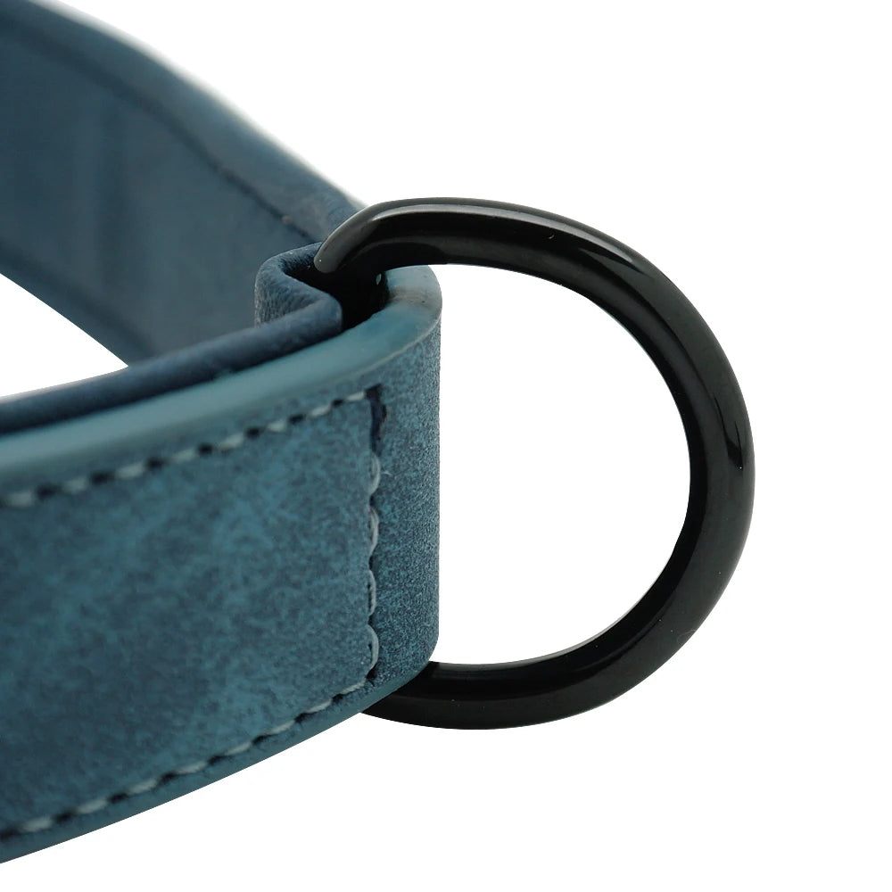 Custom Leather Dog Collar Leash Personalized Pet Collars and Leash Set Durable Leather Collar Lead for Small Medium Large Dogs