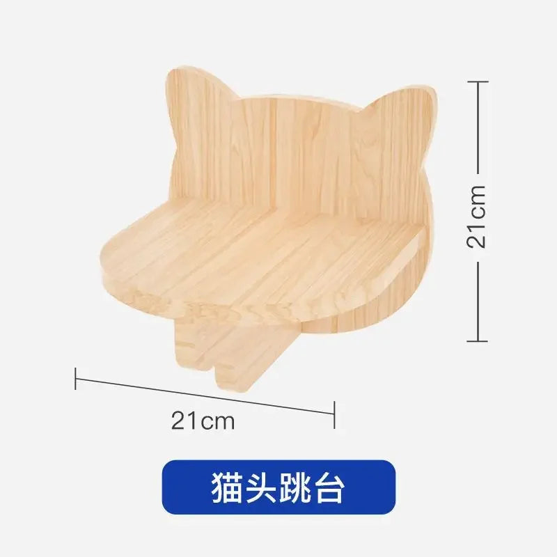 Cat Climbing Frame Hanging Wall Cat Nest Wall Hanging All Solid Wood Gimnasio Para Gato Artículos Para Mascotasaseo Para Gatos