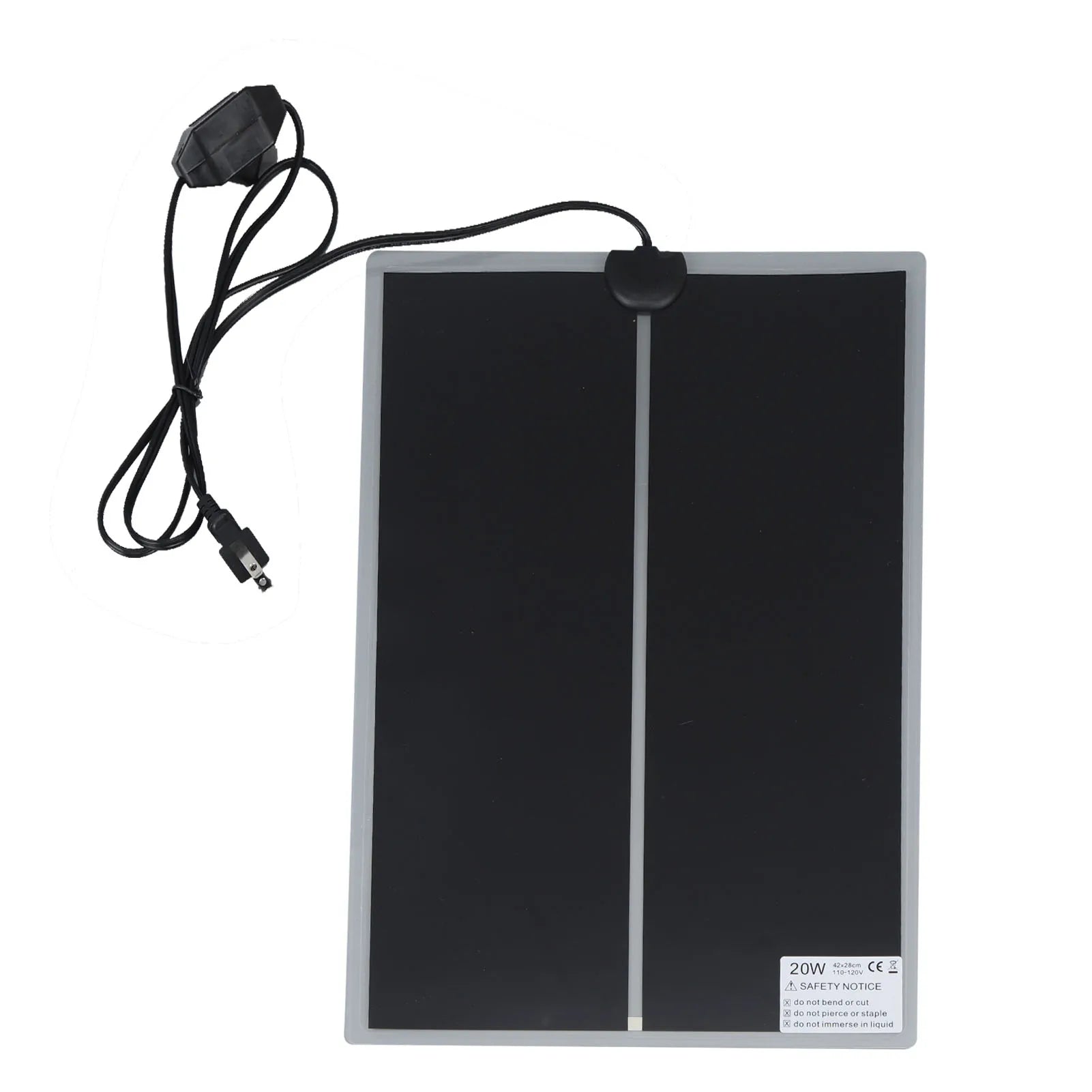 Reptile Terrarium Heat Pad Rapid Heating 110V to Waterproof Adjustable Temperature Reliable for Home Living Room Office