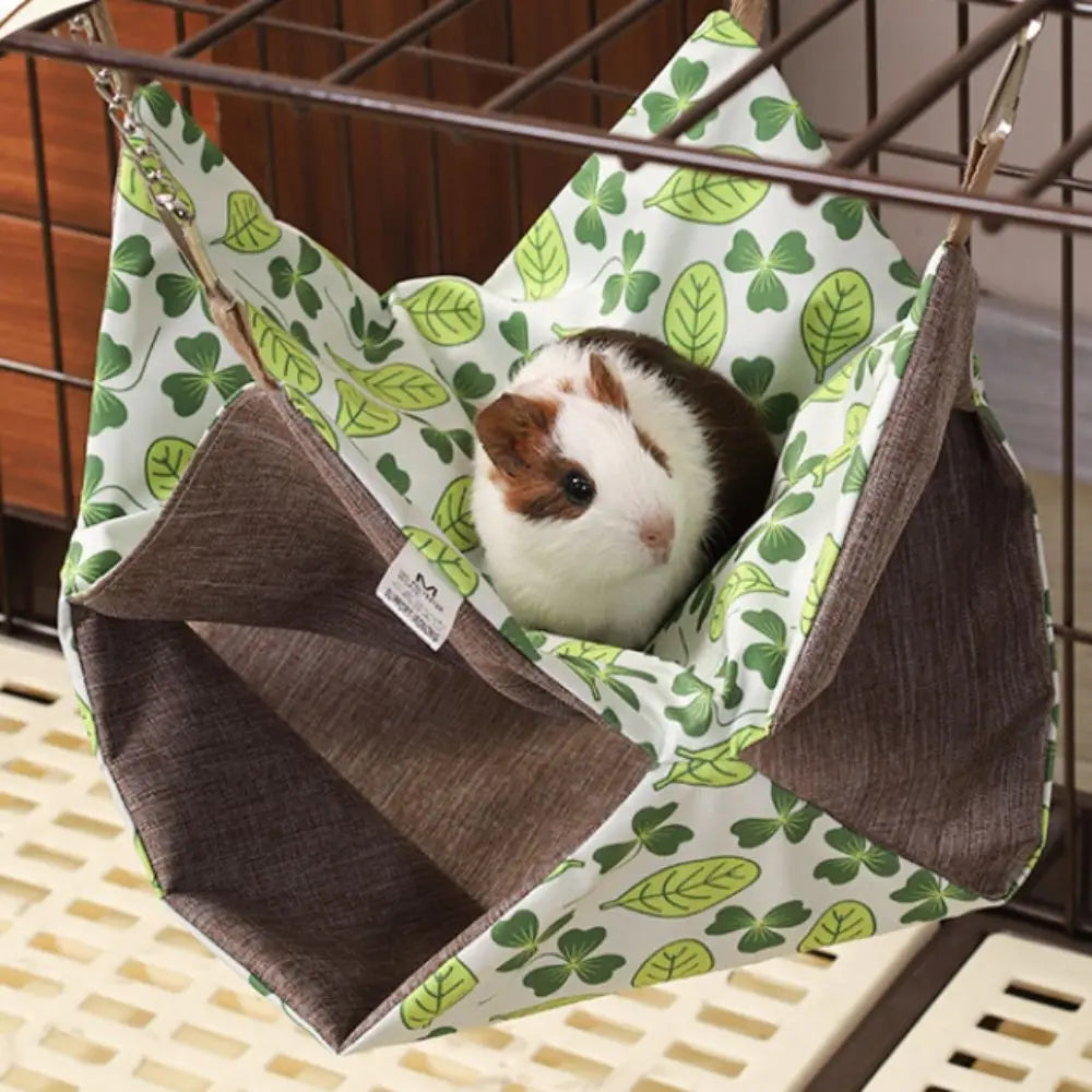 Double Layer Ferret Hammock Waterproof Adjustable Chain Length Hamster Swing Sleeping Nest Breathable Chinchilla Swing Cage