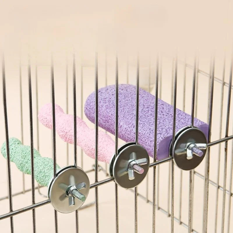 Bird Resin standing paw grinding sticks Nail Trimming Perch Paw Grinding Stick Bird Toys Parrot Grinder Parrot perch bird stand