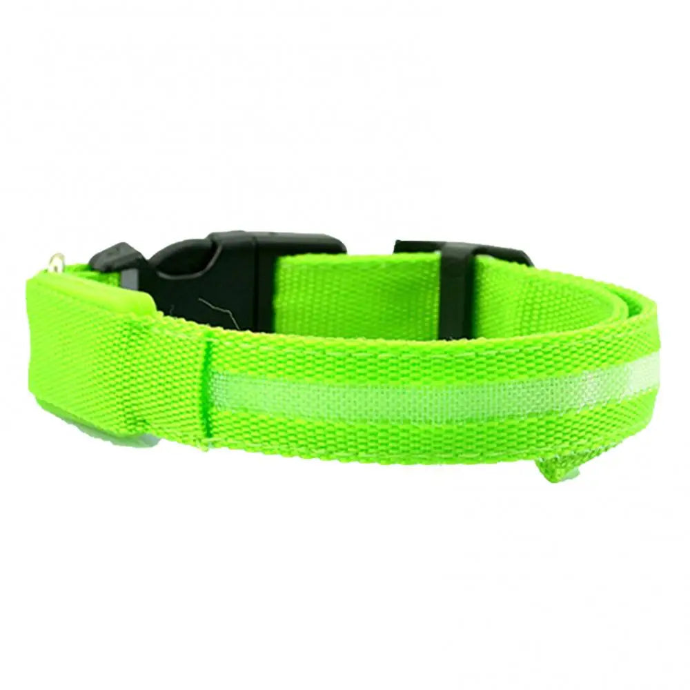 Puppy Collar Dog Cat Night Safety Flashing Luminous LED Light Adjustable Pet Collar Dog Supplies