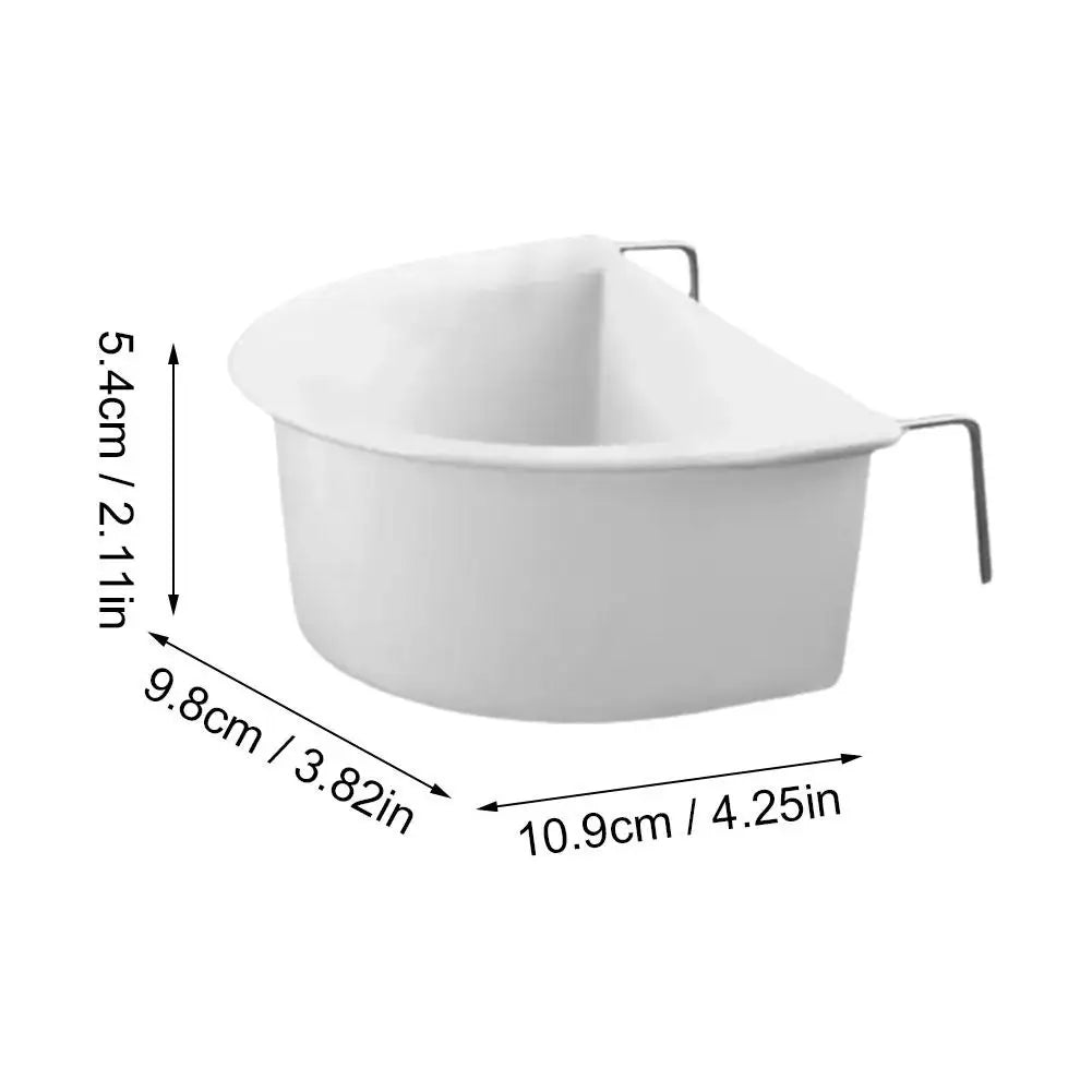 1/6pcs Bird Food Feeding Dish Easy to Install Bird Cage Feeder Bowl for Budgie Parrot Parakeets Lovebirds Bird Cage Hanging Bowl