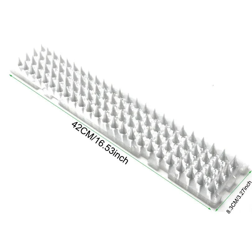 1/2pcs Spikes Repeller Cat Plastic Bird Repellent Anti Pigeon Anti-bird Squirrel Garden Fences Control Transparent Spikes Fence