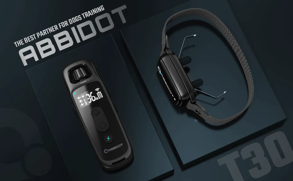 ABBIDOT T30 Dog Training Collar Electric Shock Strap for Large Dogs 3300ft 950m Canine Equipment Supplies No Bark Accessories