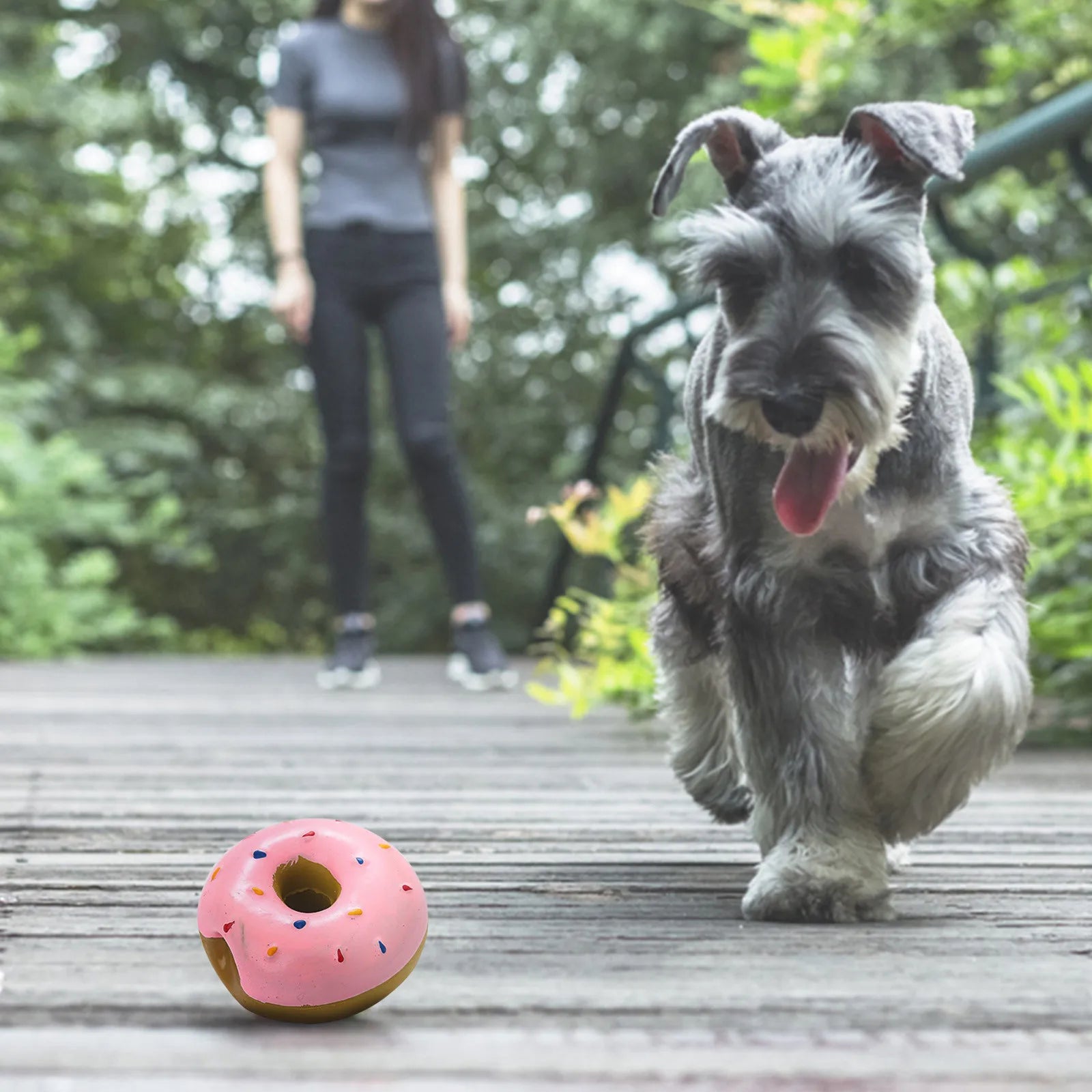 1PC Donut Dog Chew Toy Sound Toys Simulation Donuts Grinding Cleaning Tooth Relief Dog Toys Игрушки Для Собак Mascotas Perro