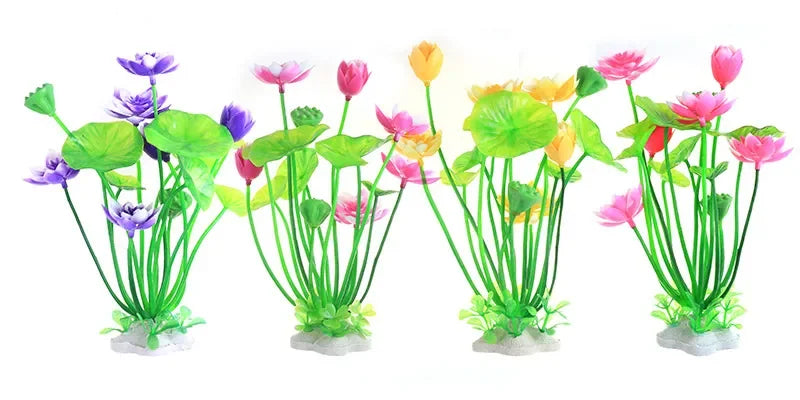 Fish Tank Water Plant Decoration Aquarium Decor Aquatic Plants Underwater Plastic Artificial Grass Accessories Pet Supplies Home