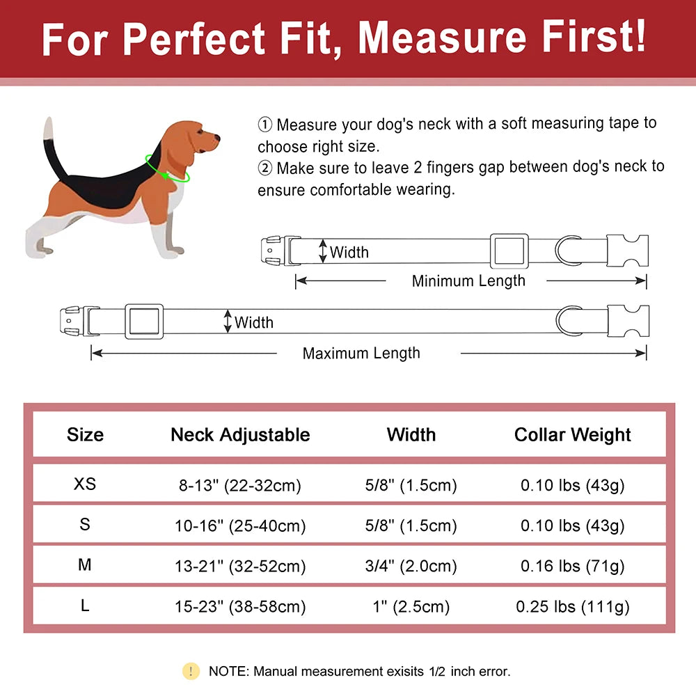 Personalized Anti-lost Dog Collar Custom Dog ID Tag Collars Soft PU Leather Pet Collars Free Engraved Metal Buckle For Bulldog