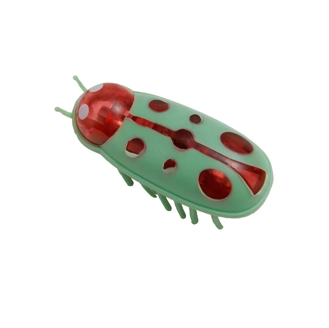 Funny Electric Bugs Cat Toy Automatic Escape Mini Robot Bug Vibration Insect Toys for Cats Battery Operated Cockroach Ladybug