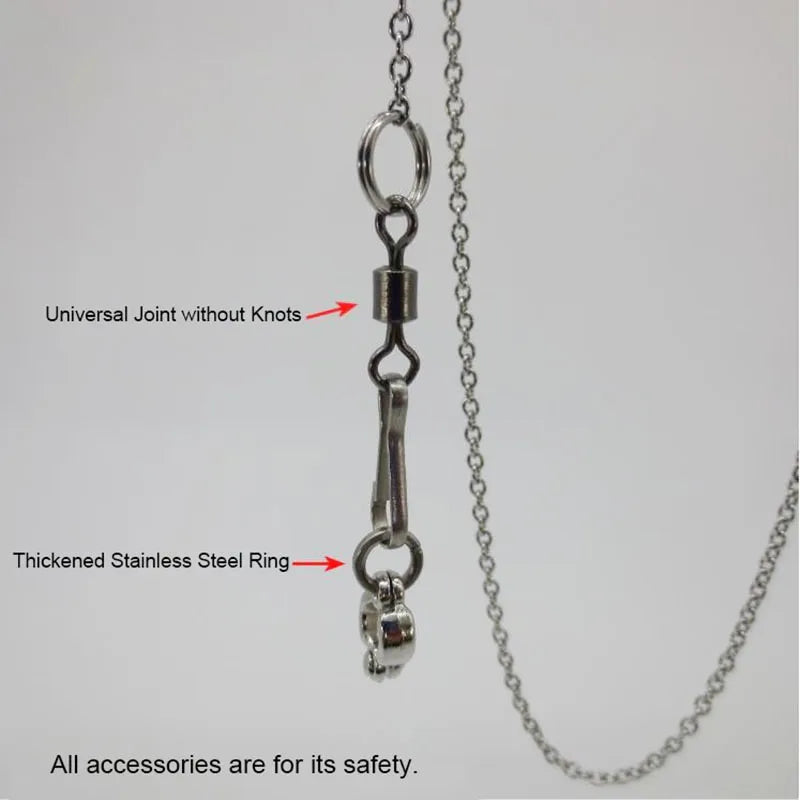 Bird Parrot Foot Chain Stainless Steel Ankle Foot Ring Stand Chain Outdoor Flying Training Starling Pigeon Bird Accessories