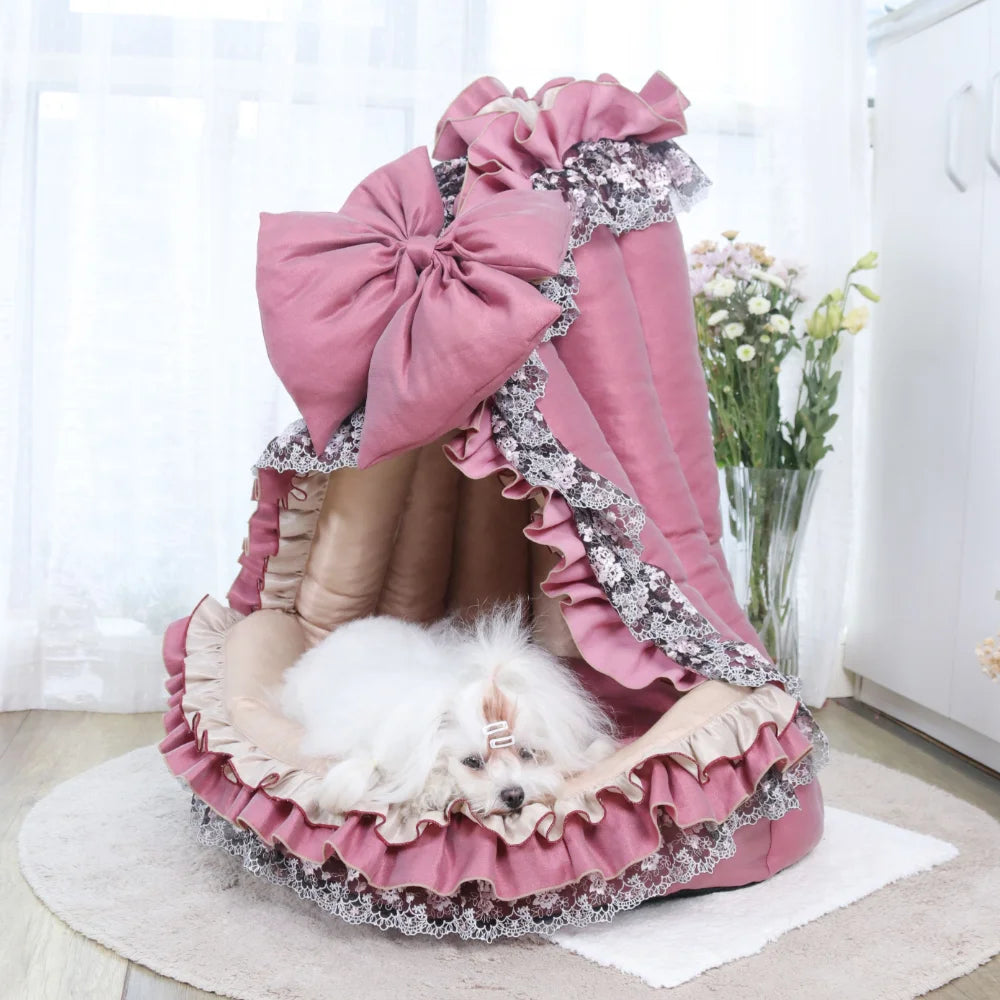 Fashion Pet Dwelling [Multi-functional Transformation] Removable and Washable Pet Kennel Victorian Style for Cats and Dogs