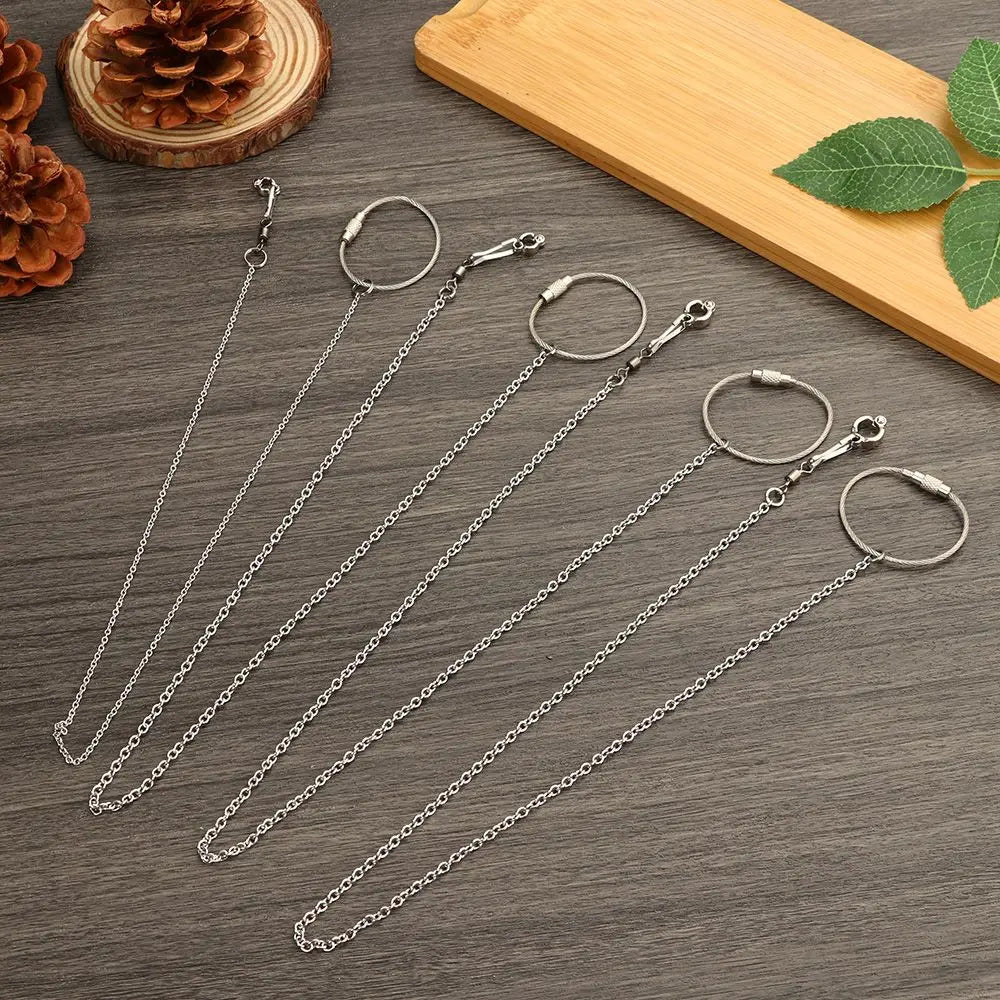Bird Parrot Foot Chain Stainless Steel Ankle Foot Ring Stand Chain Outdoor Flying Training Bird Accessories 4 Size