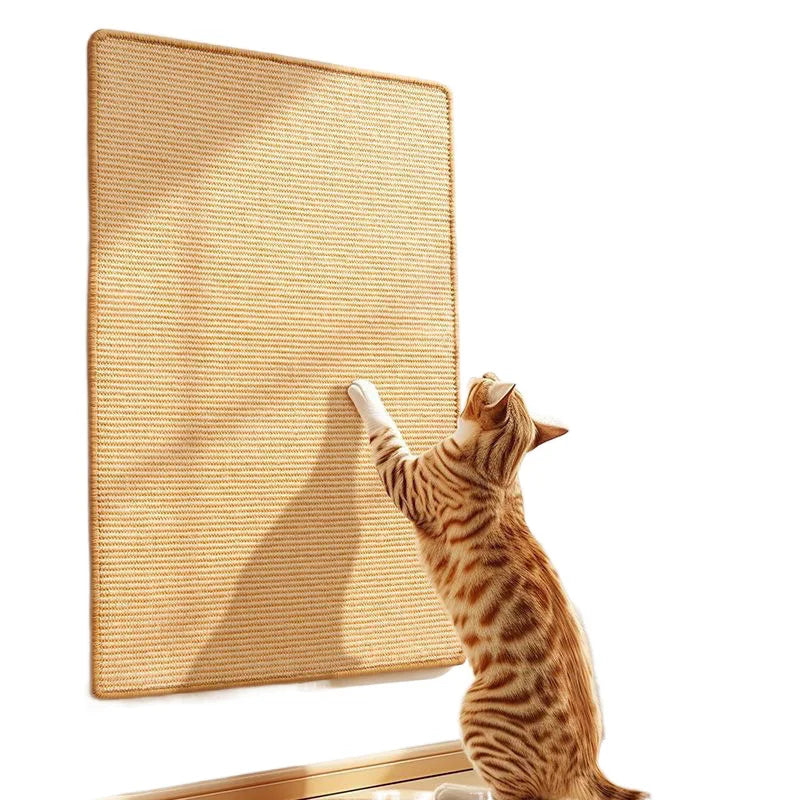 Mat Cat Scratching Board Wear-resistant Non-shedding Sofa Protector Sisal Mat Wall-mounted Vertical Claw Sharpening Cat Supplies