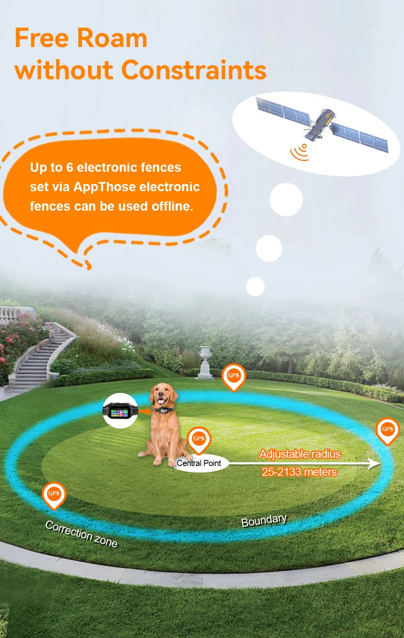 Wireless Pet Fence Remote Training 2 Dogs Shock Collar Smart Electric Dog Fence GPS Wireless Invisible Fence For Dogs