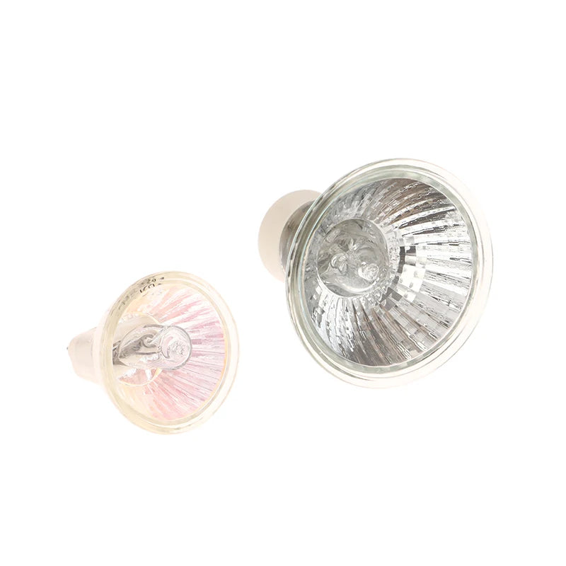 1Pcs GU10 MR11 MR16 Halogen Reflector Cup Light Thick Glass Halogen Tungsten Spotlight Lamp Cup 120V 220V 35W 50W Bubble