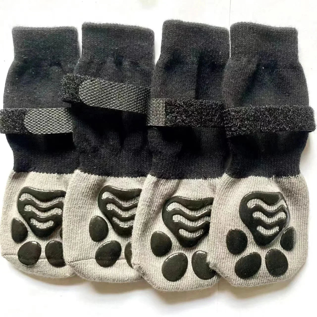 Anti Slip Socks Dog Boots 4Pcs Paw Protector with Adjustable Straps for Small Medium Large Dogs  Dog Shoes Botas Para Perros