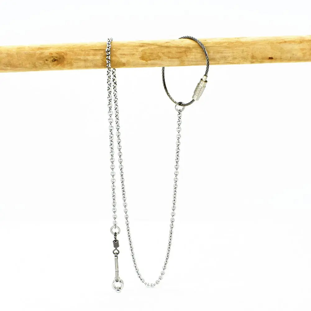 Bird Parrot Foot Chain Stainless Steel Ankle Foot Ring Stand Chain Outdoor Flying Training Bird Accessories 4 Size
