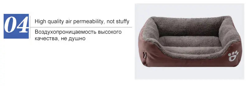 (S-3XL) Large Pet Cat Dog Bed 8Colors Warm Cozy Dog House Soft Fleece Nest Dog Baskets House Mat Autumn Winter Waterproof Kennel