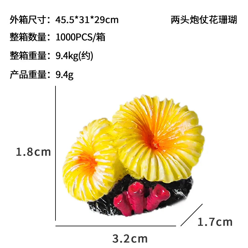 Artificial Coral Fish Tank Decoration Starfish Resin Reef Landscape Aquarium Decoration Accessories Craft Tabletop Ornaments