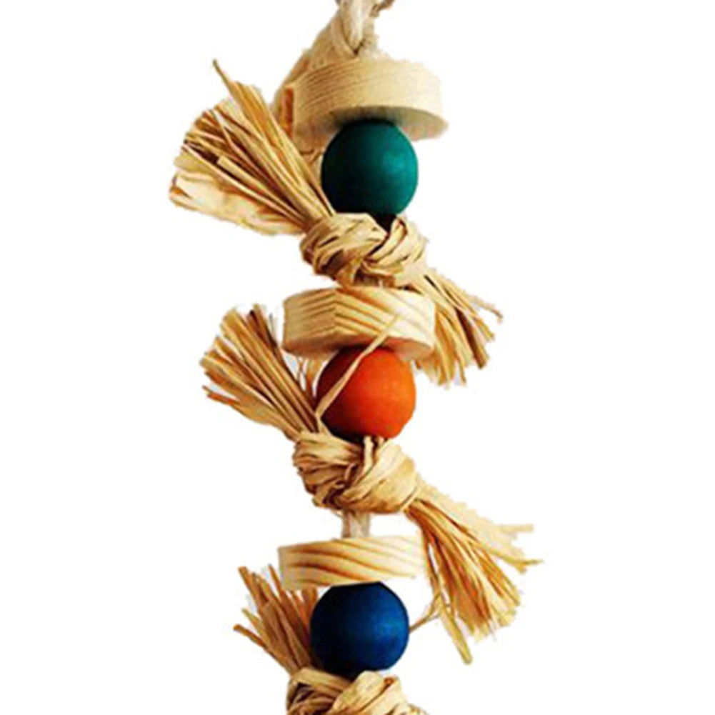 Pet Bird Parrot Hanging Toys Nipple Swing Chain Cage Stand Molar Parakeet Chew Toy Decoration Pendant Ornament Bird Accessories