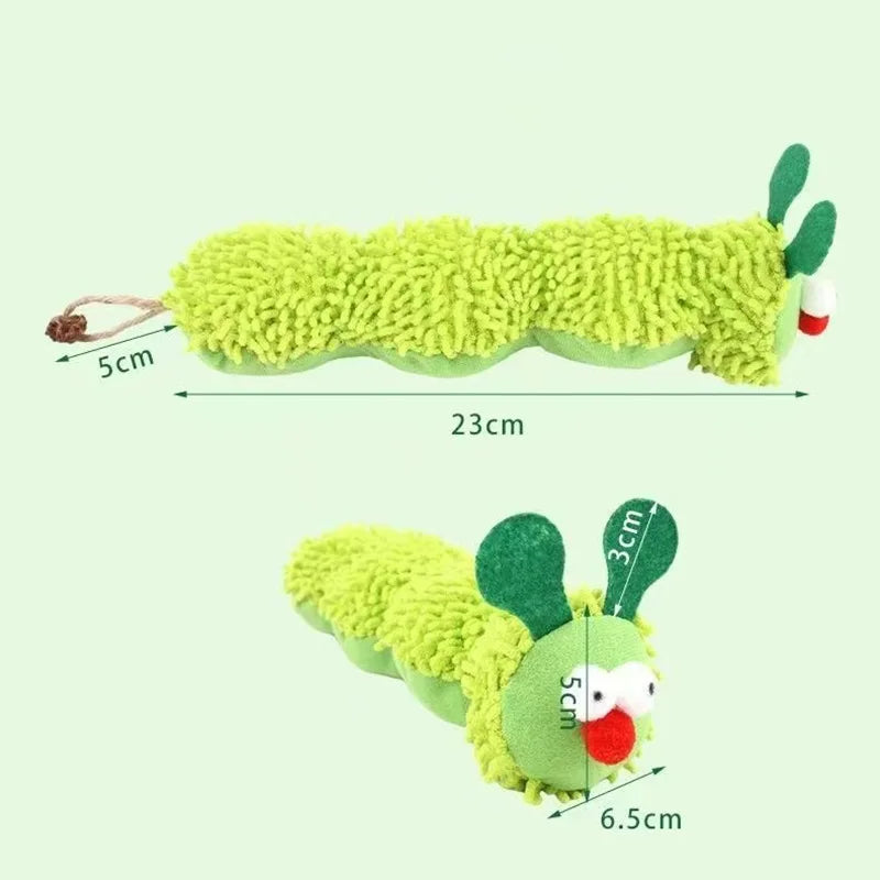 Caterpillar Catnip Silvervine Cat Interaction Toy Clean Mouth Kitten Toy Pet Supplies Accessories