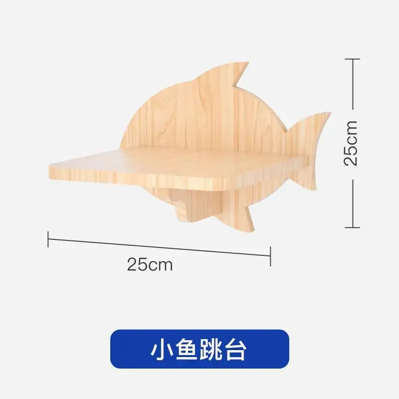 Cat Climbing Frame Hanging Wall Cat Nest Wall Hanging All Solid Wood Gimnasio Para Gato Artículos Para Mascotasaseo Para Gatos
