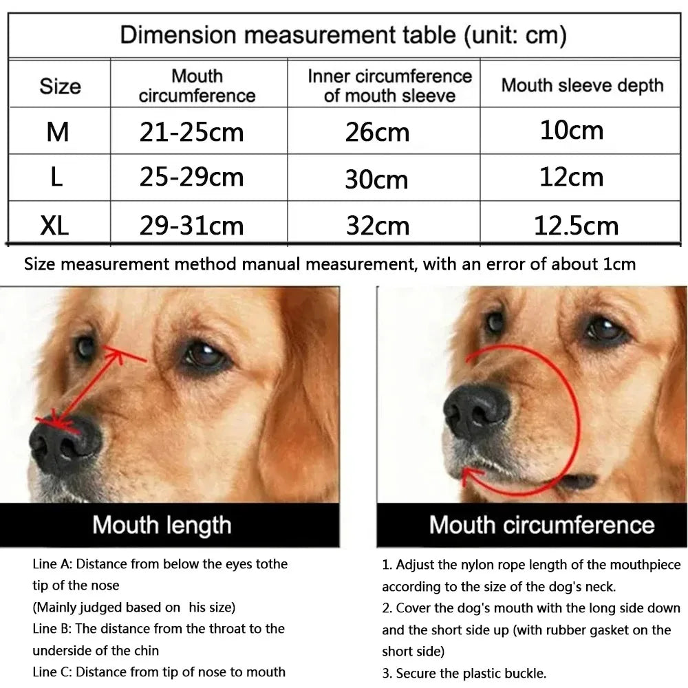 Soft Silicone Pet Dog Muzzle  Anti-biting Chewing Mask Breathable Basket Dog Muzzle Durable Strong Mask Muzzle pet Dog Supplies