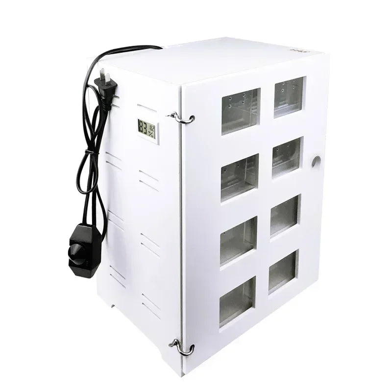 Large Reptile Breeding Box 4 Layers Amphibians Insect Rearing Room Lizard Spider Habitat Cage with Heating Pad and Thermometer