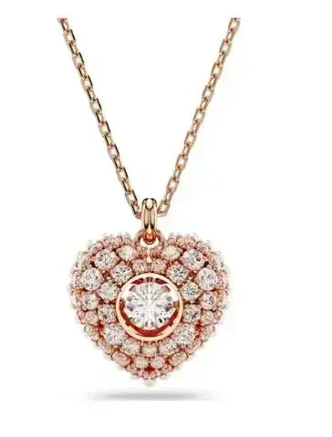 New Hot Sale Idylia Crystal Pearl Heart-shaped Lucky Grass Set; Elegant and Noble Cat Accessories as a Gift