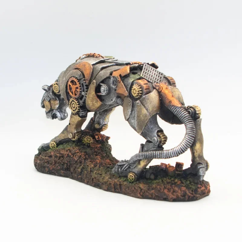 Transforming Robot Decoration Fish Tank Accessories Statue Car Dog Robot Mechanical Leopard Ornaments Aquarium Decoration Rock