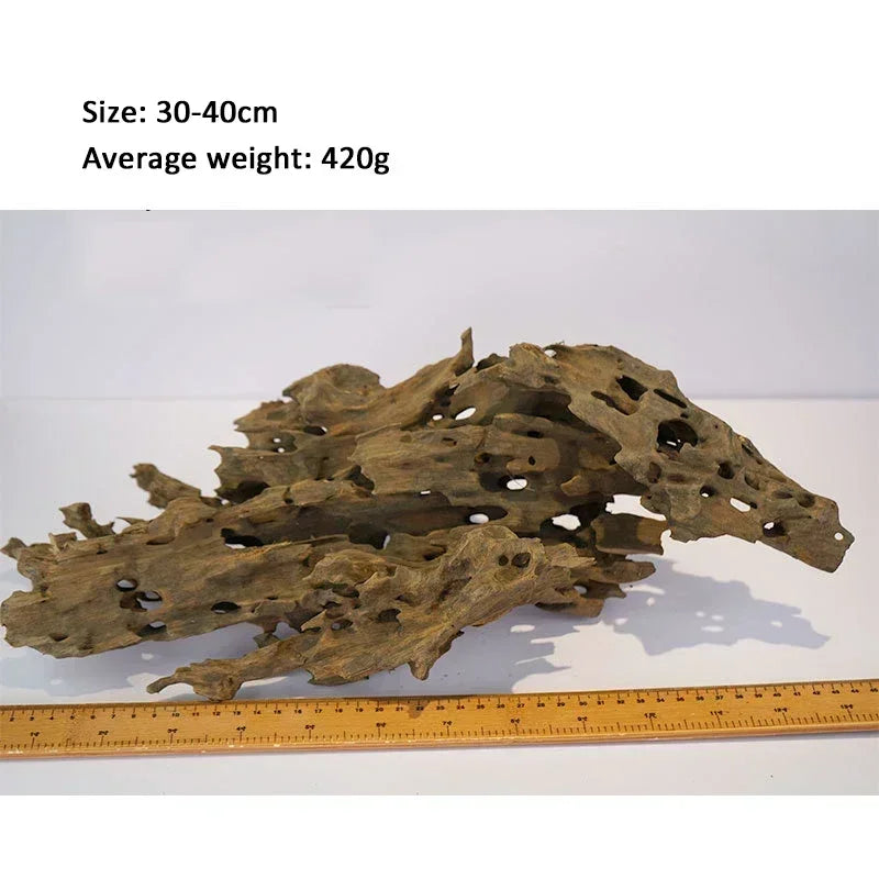10-40cm Natural Wood Fish Tank Landscaping Decoration Aquarium Accessories Driftwood Ornament Fish Shrimp Reptile Habitats