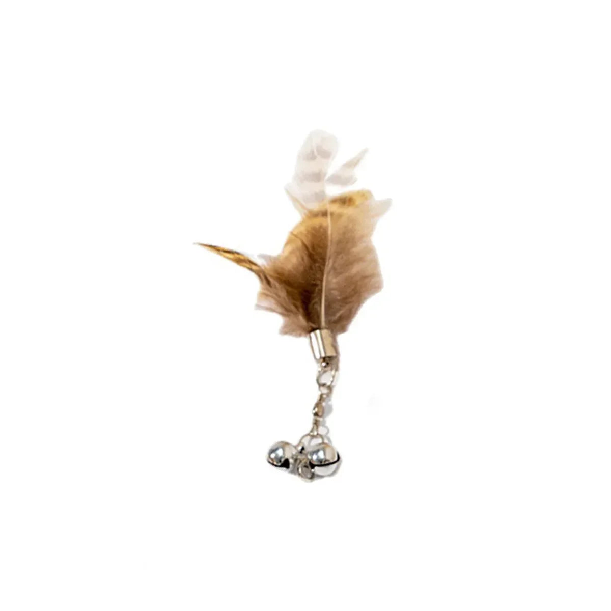 Cat Feather Toy Accessories False Birds Worm Toy with Bell Kitten Cat Toys Interactive Replacement Refill Foam Ball Training